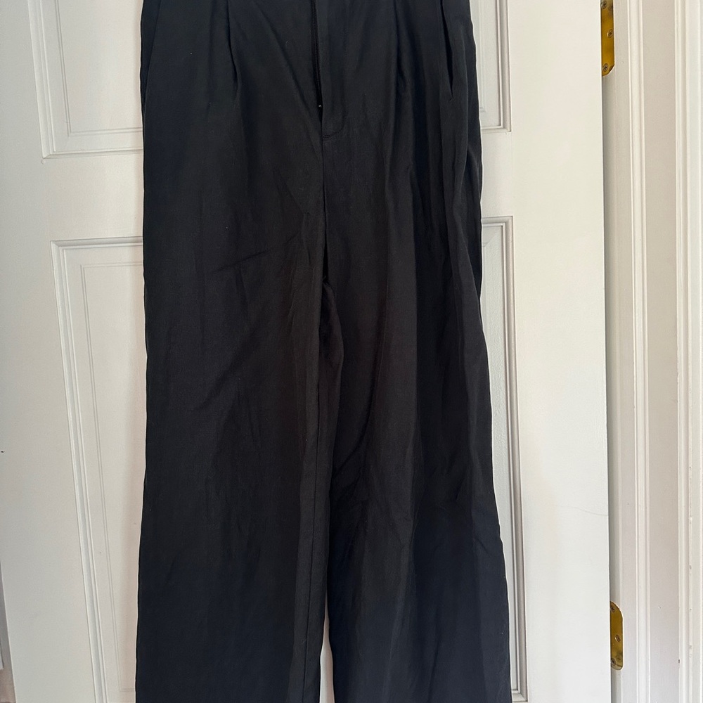 Madewell slouchy straight pants in drapey twill
